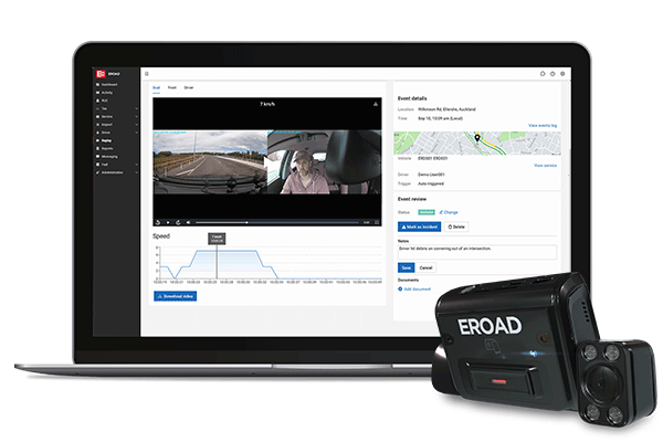 EROAD Clarity Dashcam and MyEROAD Replay