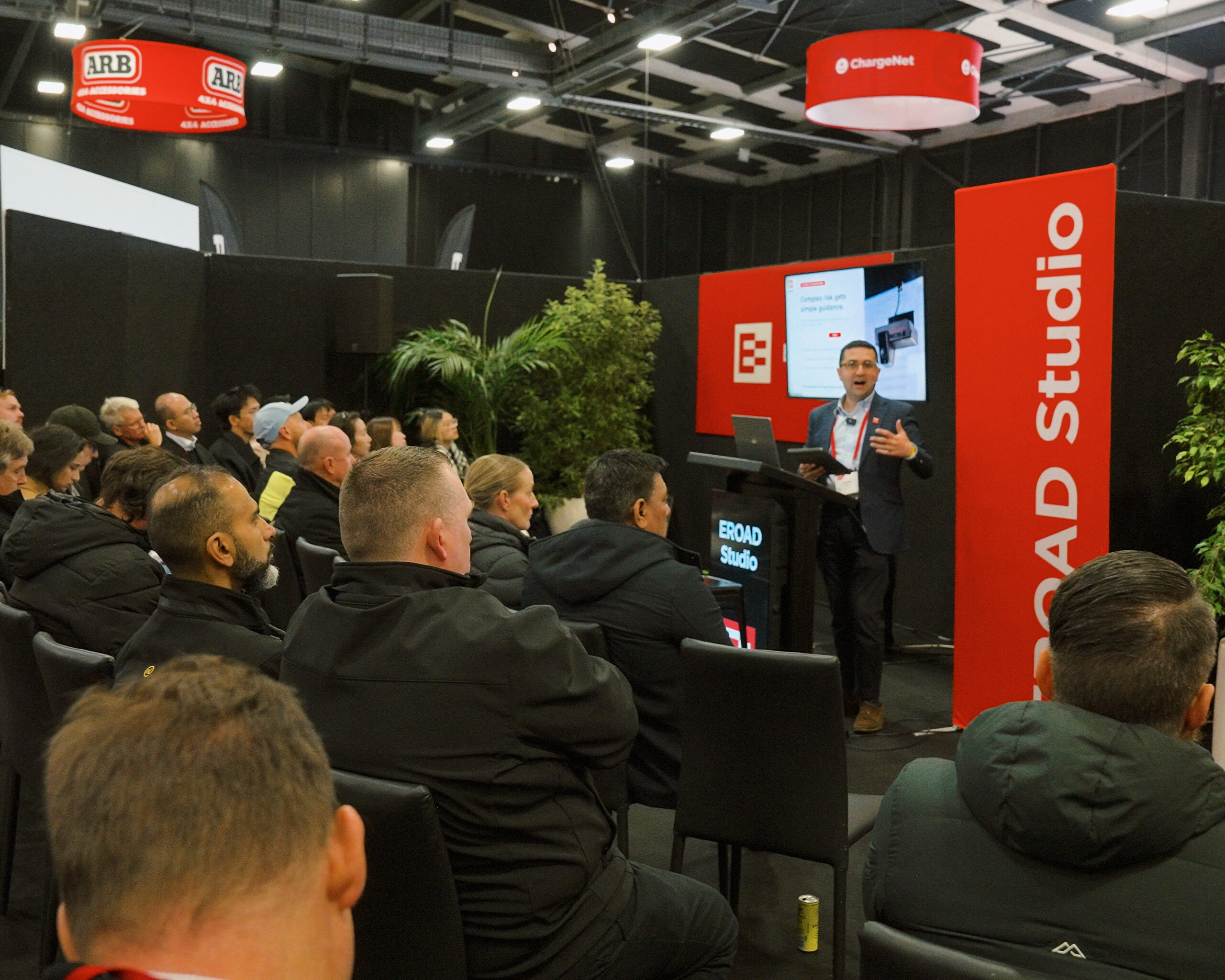 EROAD Fleet Days 2026 Studio Session — Soumya Puri presenting on fleet safety outcomes
